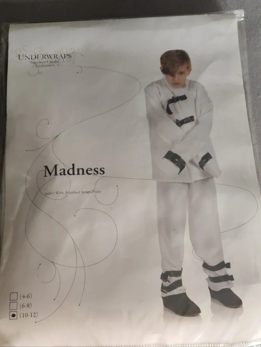 Madness by Underwraps White Straightjacket Costume - Kids